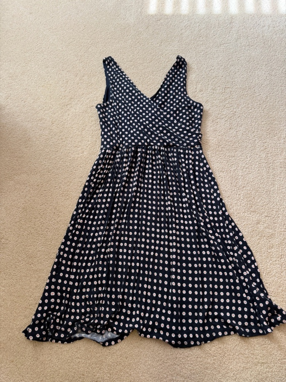 LOFT Navy V-Neck Dress